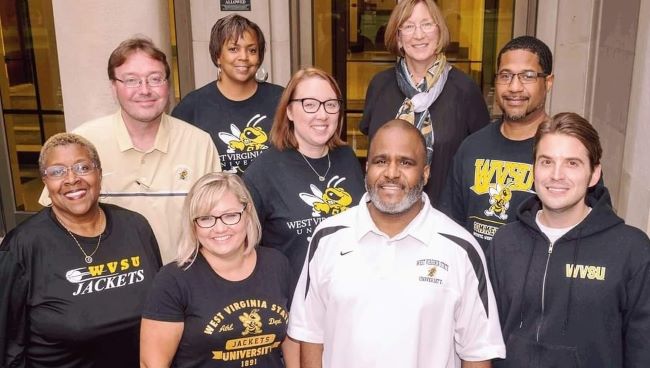 Joey and WVSU Staff